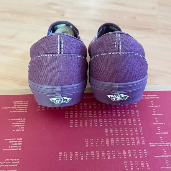 Vans Classic Slip-On 'Pastel Mono - Plum Wine' Mens 11.0 US - Picture 6 of 8